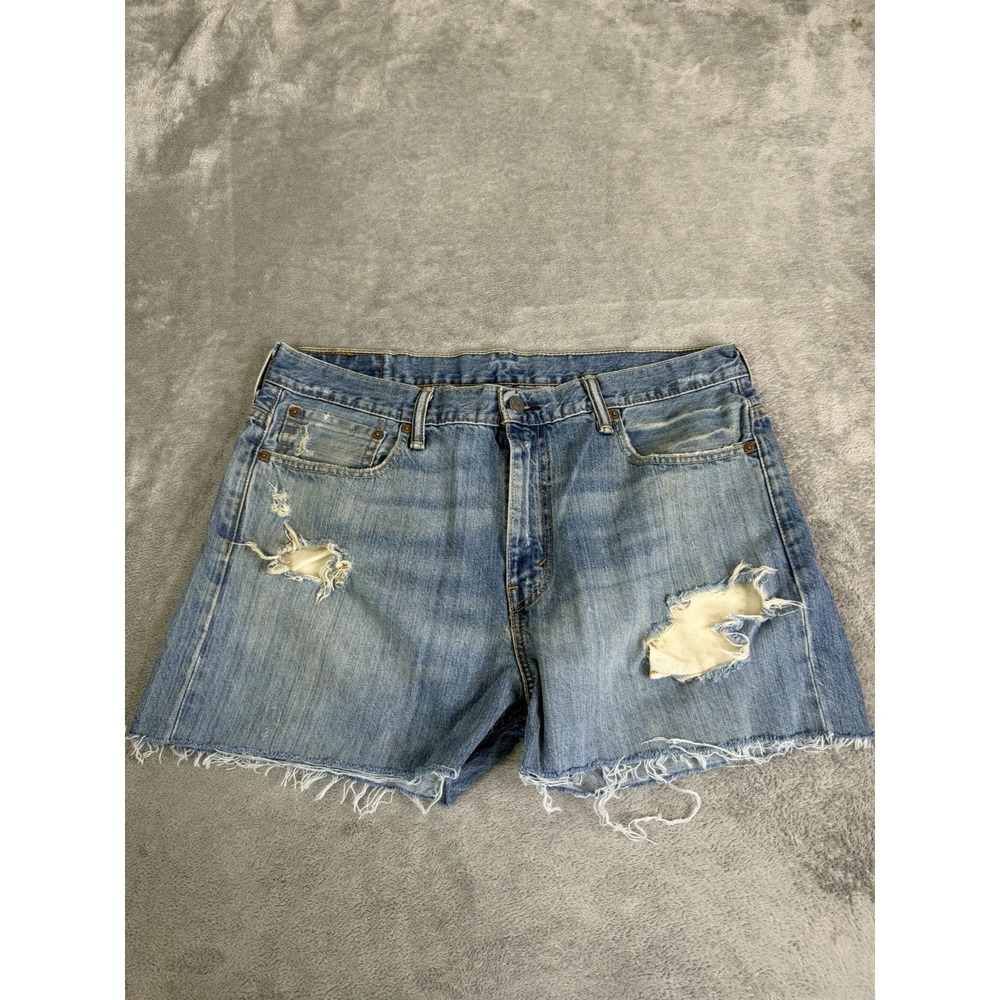 Levi's 569 Denim Jean Shorts Women's Size 34 Blue